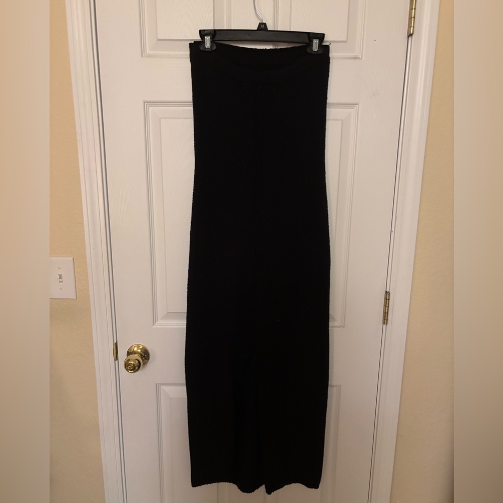 FREE PEOPLE Rio Sweater Maxi Strapless Dress, Size Medium, Black - Picture 6 of 9